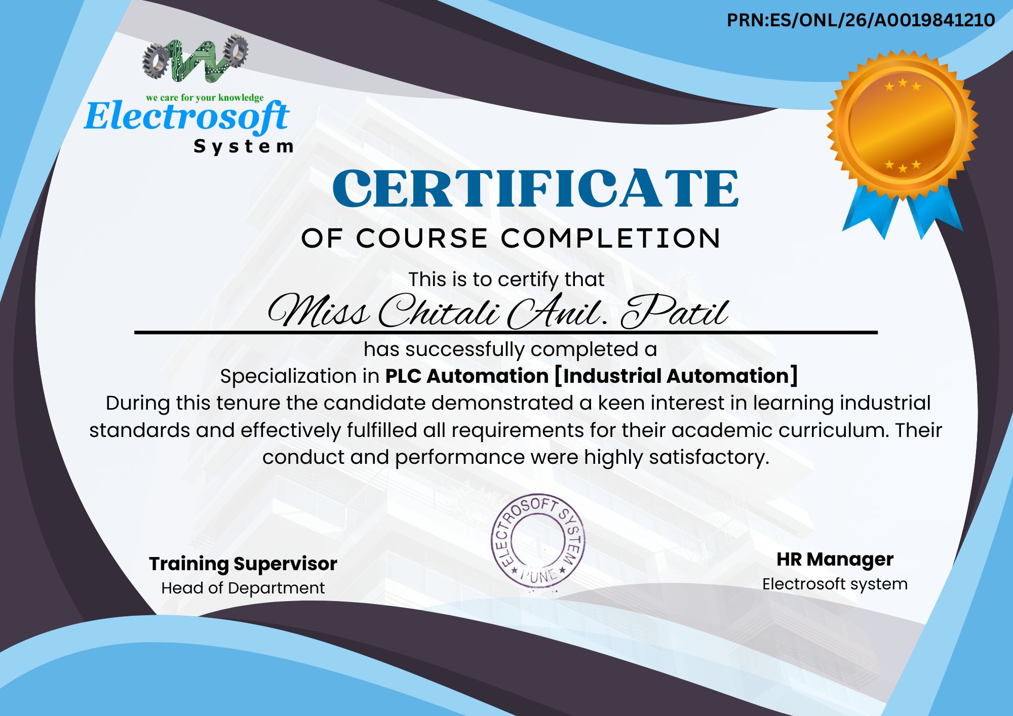 Course Certificate