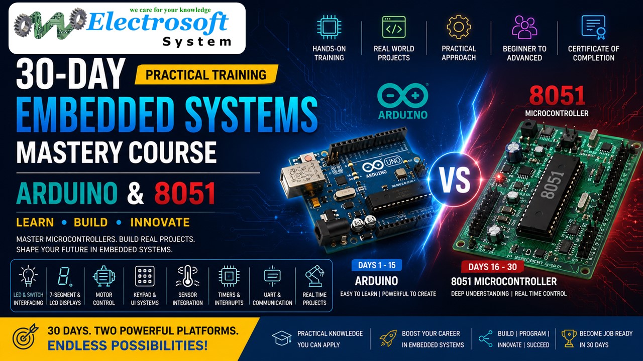 30 days Training on Arduino and 8051